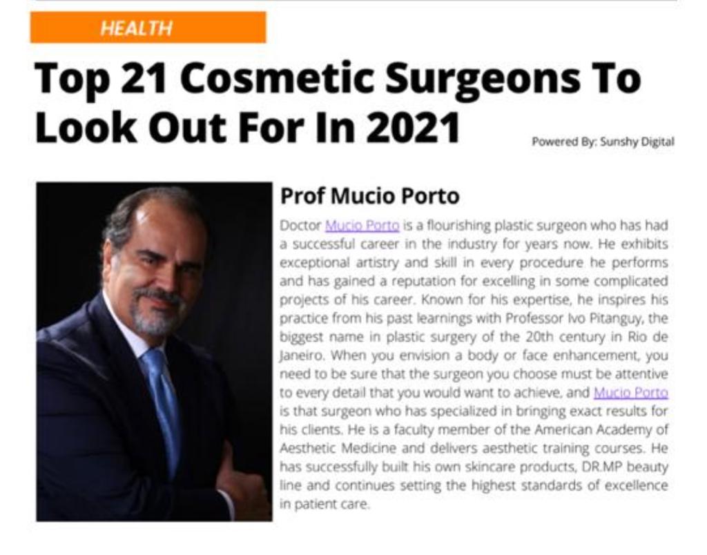 Top 21 Cosmetic Surgeons To Look Out For In 2021 - Disruptors 2